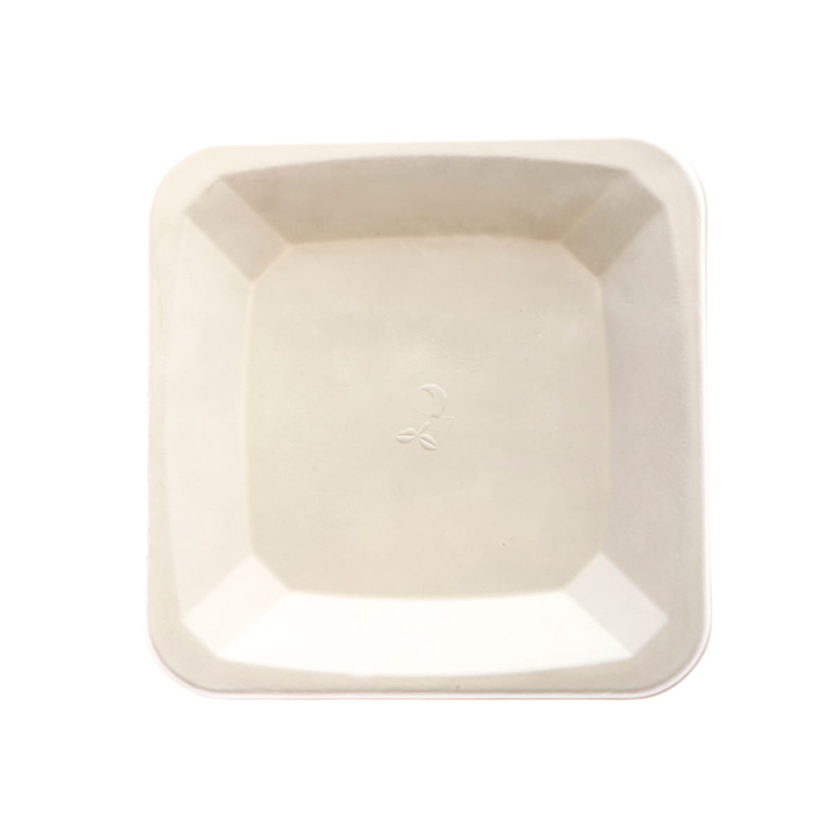 13PL06SPU.jpg Sugar cane plates 17x17cm, white, 50 pcs. - Image 1