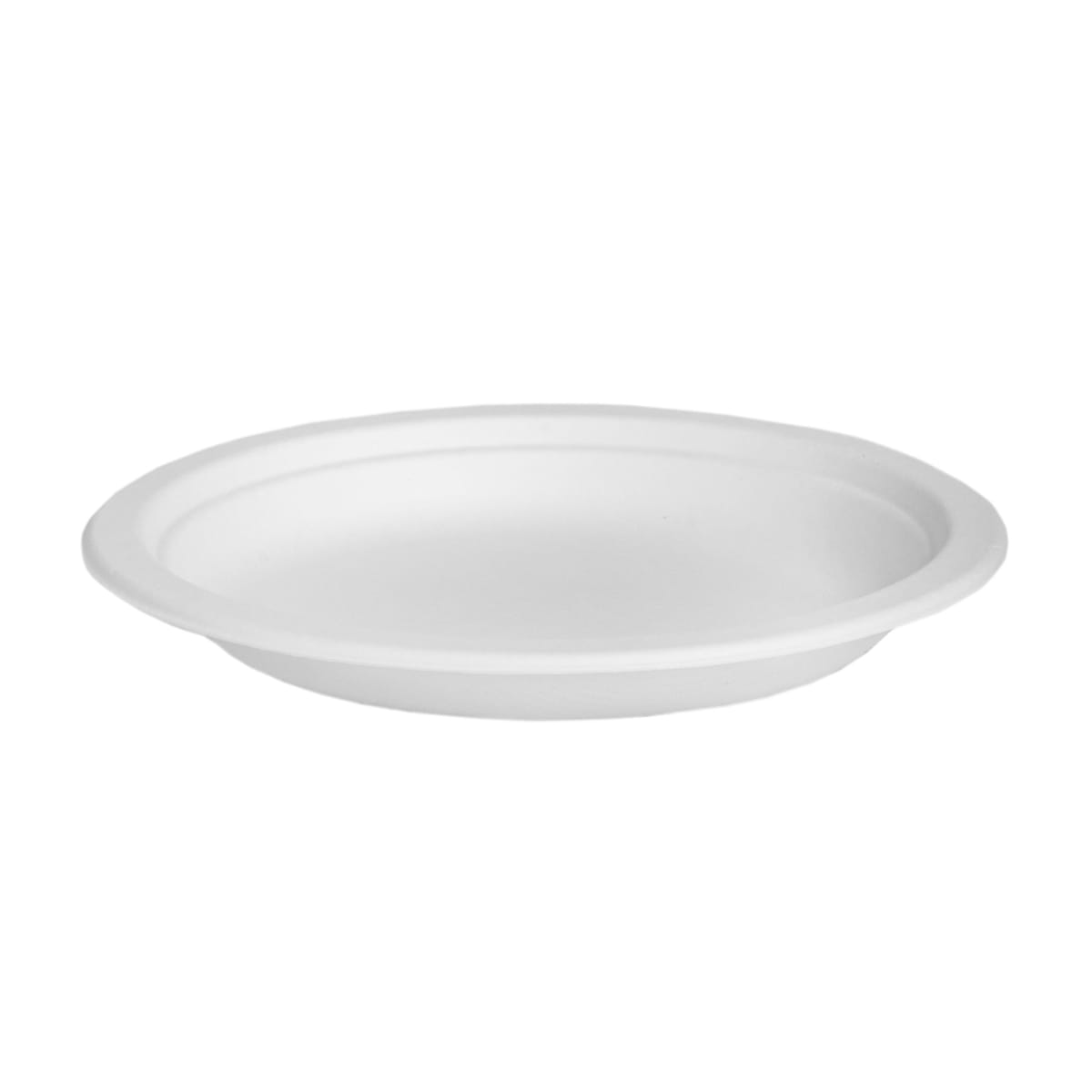 13PL07.jpg Sugar cane plates Ø18cm, white, 50 pcs. - Image 1