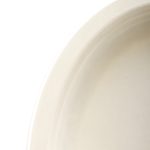Sugar cane plates 26x20cm, oval, white, 50 pcs. - Image 2