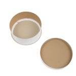 Round cardboard boxes, ø35 cm, height 20 cm, with removable lid, white, 10 pcs. per pack. - Image 4