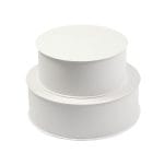 Round cardboard boxes, ø35 cm, height 20 cm, with removable lid, white, 10 pcs. per pack. - Image 5