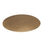 Gold coasters, round, PAP/PET, Ø28 cm, (1050gsm) 100 pcs. - Image 2
