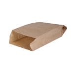 Paper bags 160x55x280mm, PAP, 35gsm, brown - Image 2