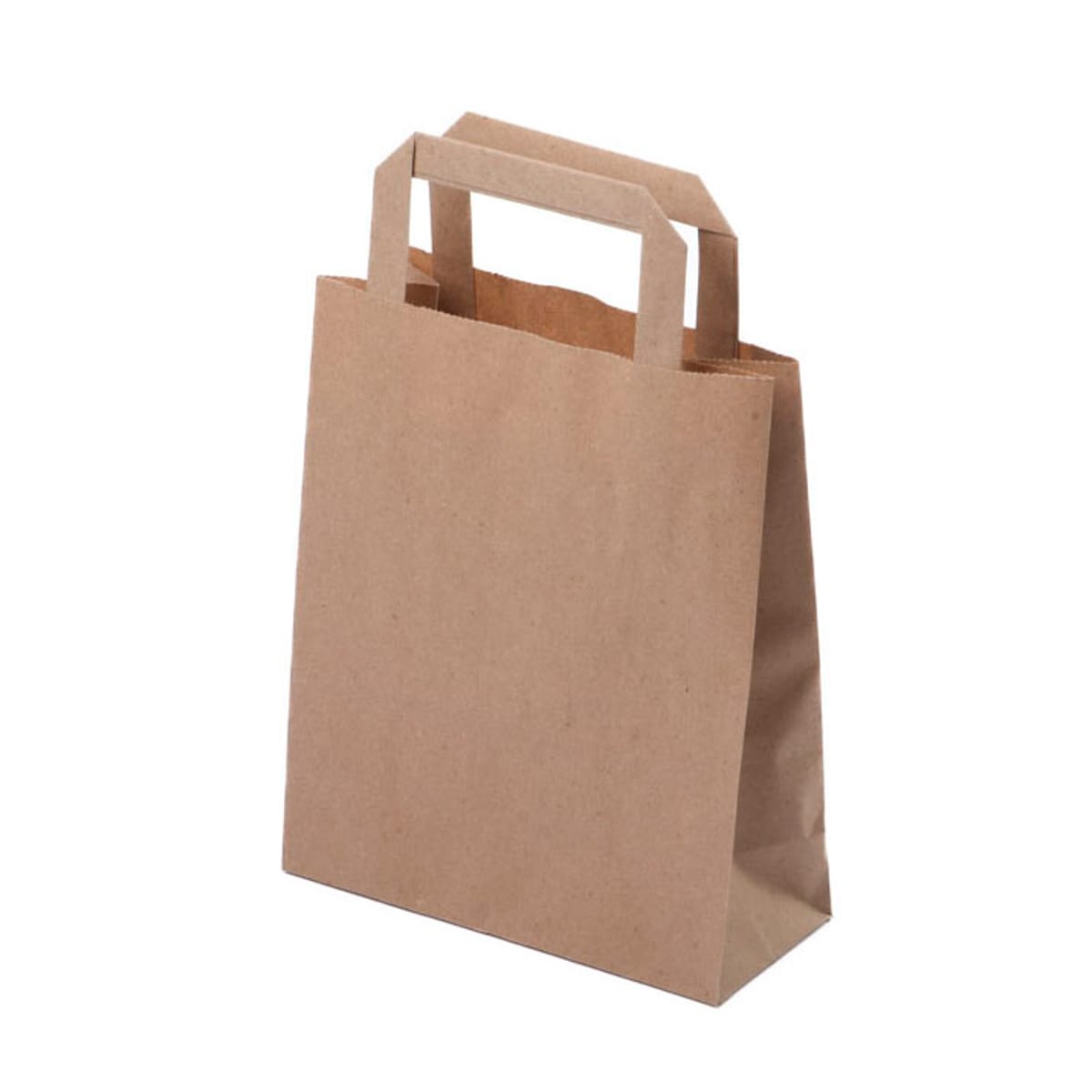161309.jpg Paper bag with flat handles, 180x85x230cm, 70gsm, brown - Image 1
