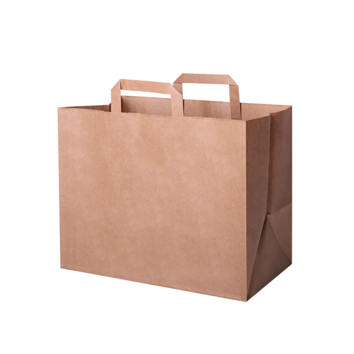 161470K.jpg Packaging bag, flat, 260×160×260 mm, PAP, brown, 70 g/m² - Image 1