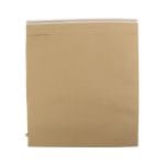 Parcel envelope, paper, 420x450mm, 120/m2, brown, reusable