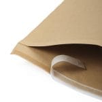 Parcel envelope, paper, 340x370mm, 120/m2, brown, reusable - Image 3