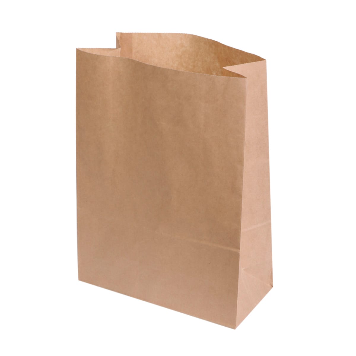 162232PM.jpg Paper bag with flat bottom, 220x100x310mm, 50gsm, brown - Image 1