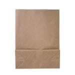 Paper bag with flat bottom, 220x100x310mm, 50gsm, brown - Image 2