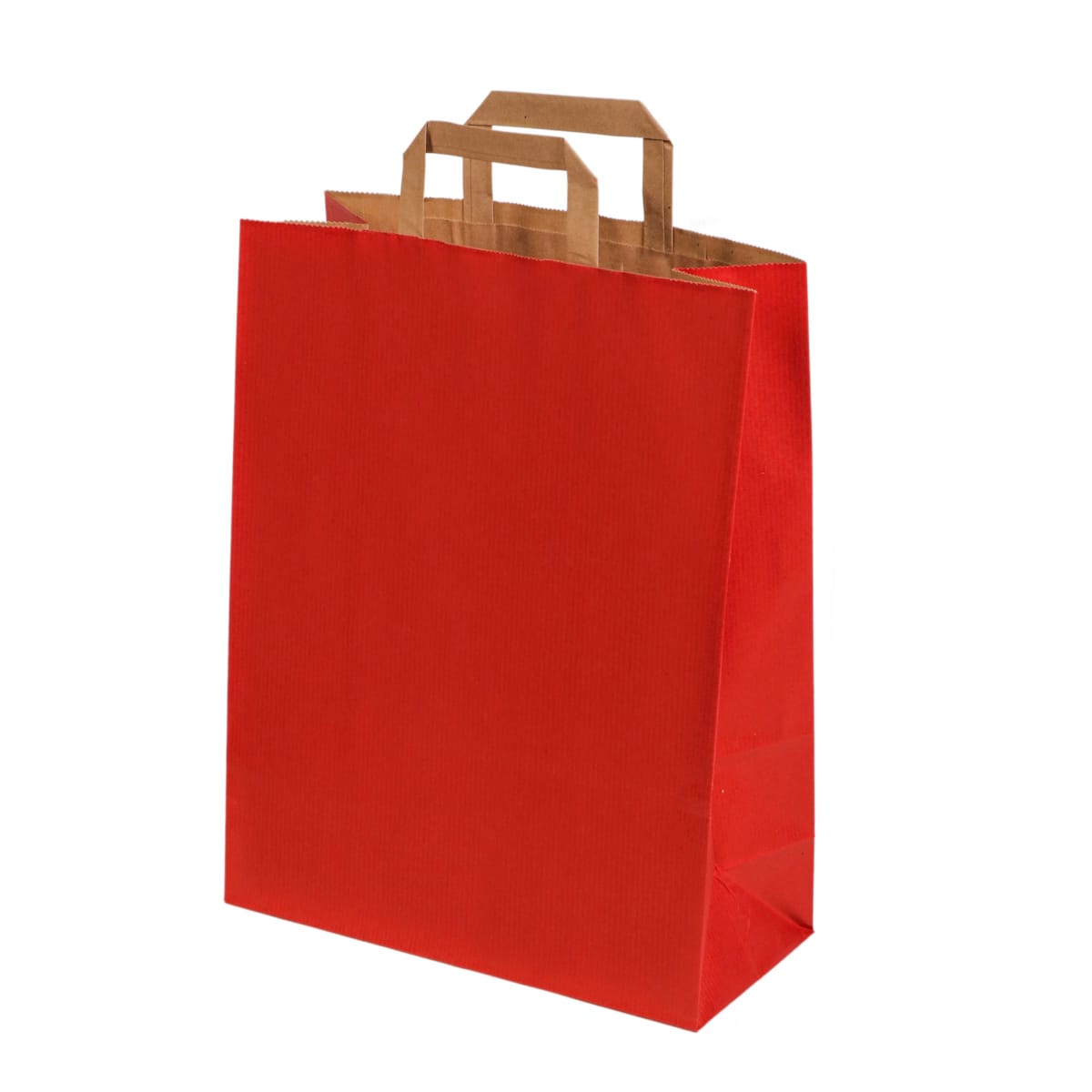 162829.jpg Gift bag with flat handles, 320x170x450mm, PAP, 90gsm, red - Image 1