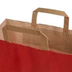 Gift bag with flat handles,  320x170x450mm, PAP, 90gsm, red - Image 2
