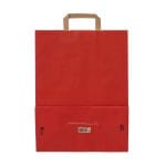 Gift bag with flat handles,  320x170x450mm, PAP, 90gsm, red - Image 3