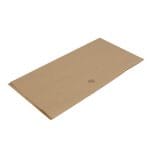 Disposable paper tablecloth, 100x100 cm, light brown - Image 2