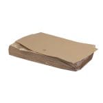 Disposable paper tablecloth, 100x100 cm, light brown - Image 3
