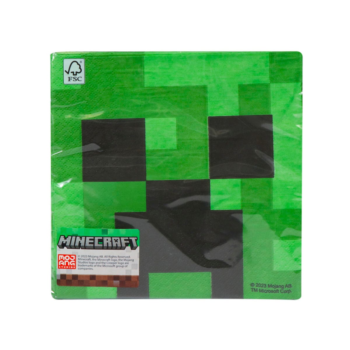 17133MCR.jpg Double-layer paper napkins, 33 x 33 cm, MINECRAFT, 20 pcs. - Image 1