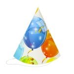 SPARKLING BALOONS paper hats, 6 pcs.