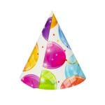 SPARKLING BALOONS paper hats, 6 pcs. - Image 2