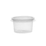 Padažinės PP 30ml, Ø46mm, su dangteliu, skaidrios, 50vnt. - Image 2
