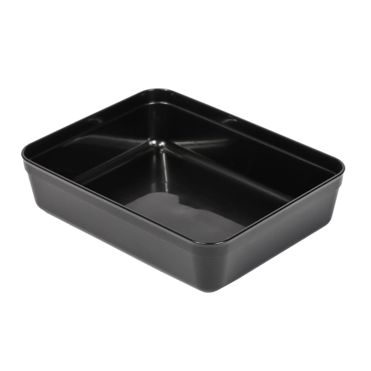 20RE2181.jpg PP containers, 1370 ml, 218 x 169 x 53 mm, black, reusable - Image 1