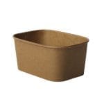 PAP/PE container, 1000 ml, 170x120x75 mm, kraft, 50 pcs.