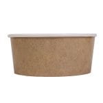 PAP/PE container, 750 ml, Ø149 mm, white/kraft, 50 pcs. - Image 2