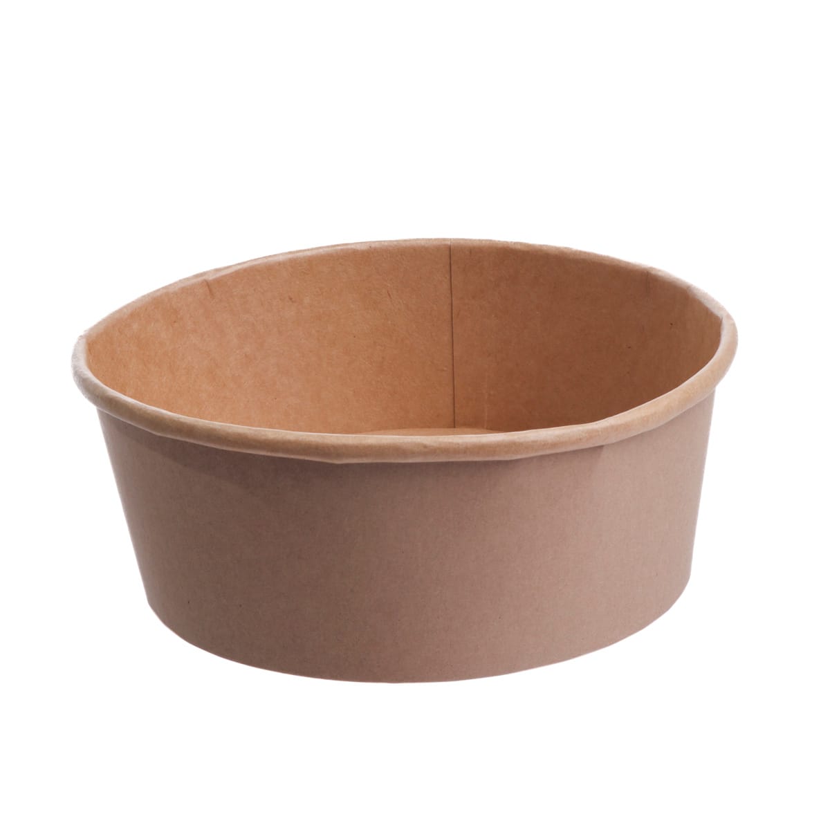 25PAP1100KR.jpg PAP/PE container, 1300 ml, Ø184 mm, kraft, 50 pcs. - Image 1