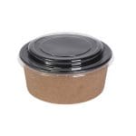 PET lids for containers Ø165 mm, transparent, 50 pcs. - Image 3