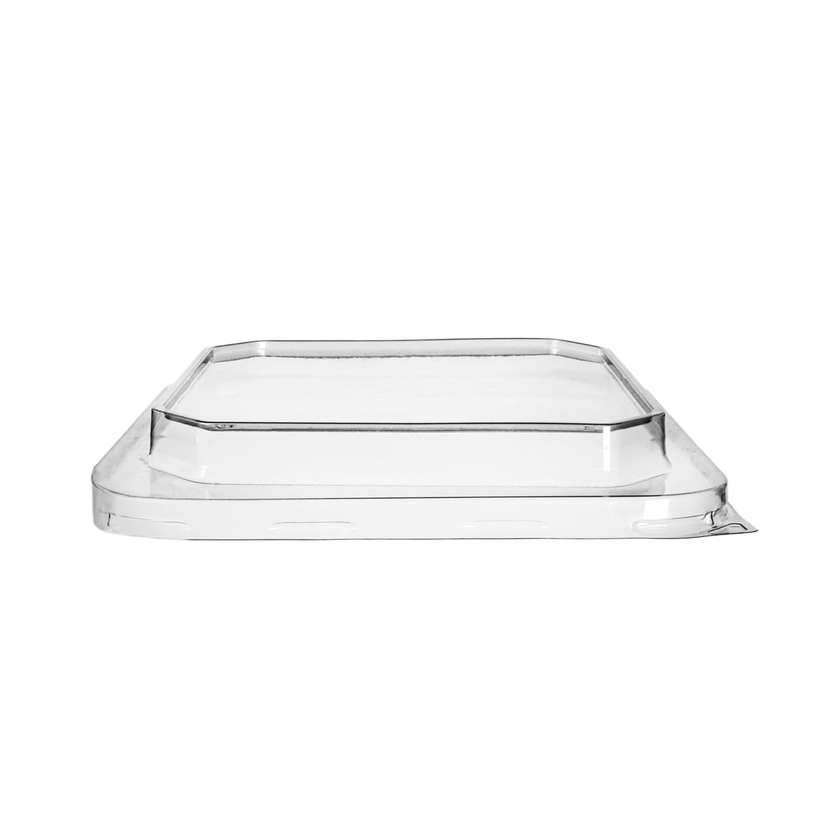 25PTK1000L.jpg PET lids for containers 178x178 mm, transparent, 50 pcs. - Image 1