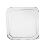 PET lids for containers 178x178 mm, transparent, 50 pcs. - Image 2
