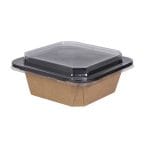 PET lids for containers 178x178 mm, transparent, 50 pcs. - Image 3