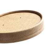 PAP/PE lids for containers Ø96 mm, kraft, 25 pcs. - Image 2
