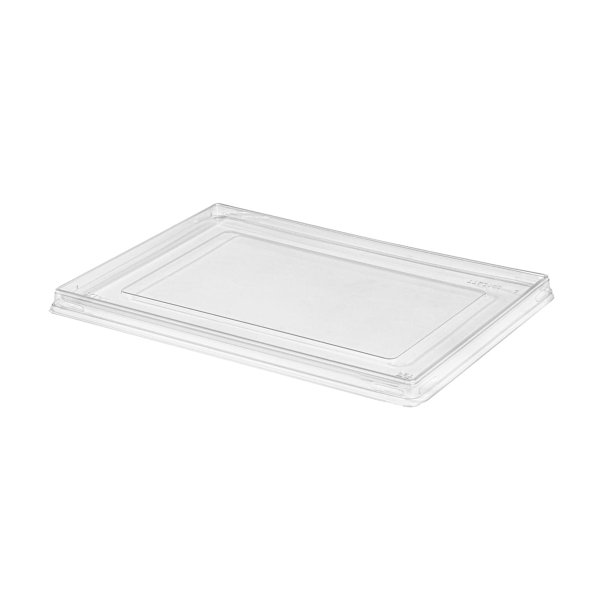 25TTK2100L.jpg PET lids for 240 x 165 mm containers, transparent, 50 pcs. - Image 1