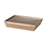 Indelia PAP/PE 2100ml, 240x165x48mm, kraft, 50vnt. - Image 3