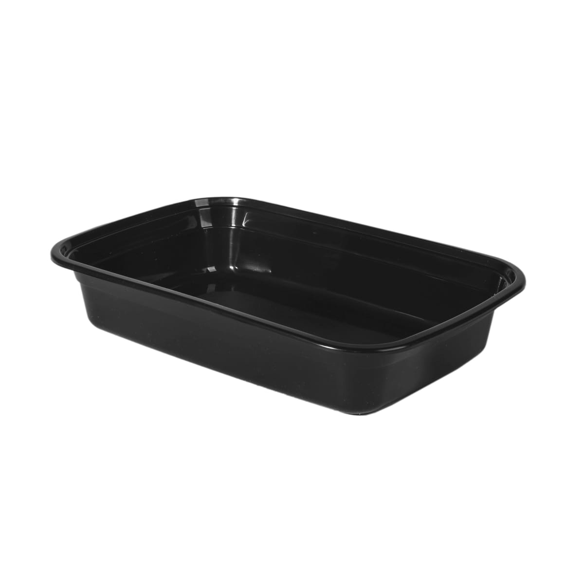28HR800BL.jpg PP containers, 800 ml, 226 x 154 x 43 mm, black, 50 pcs. - Image 1