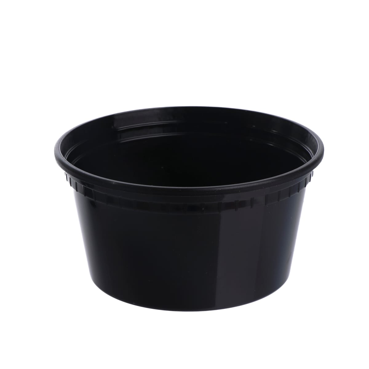 28QH330BL.jpg PP containers, 330 ml, Ø117/60 mm, black, 25 pcs. - Image 1