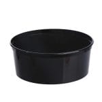 PP containers 350 ml, Ø125/48 mm, black, 50 pcs.