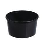 PP containers 500 ml, Ø125/67 mm, black, 50 pcs.