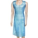 Disposable aprons 75 x 125 cm, blue, PE, 50 pieces per pack