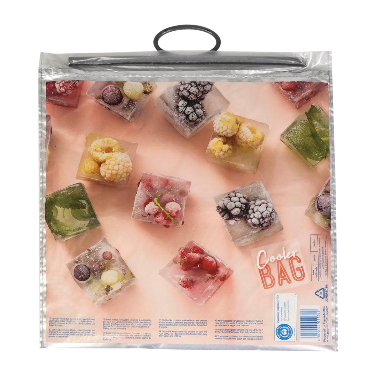 50144-1.jpg Thermal bags with plastic handles, 44x47cm, LDPE - Image 1