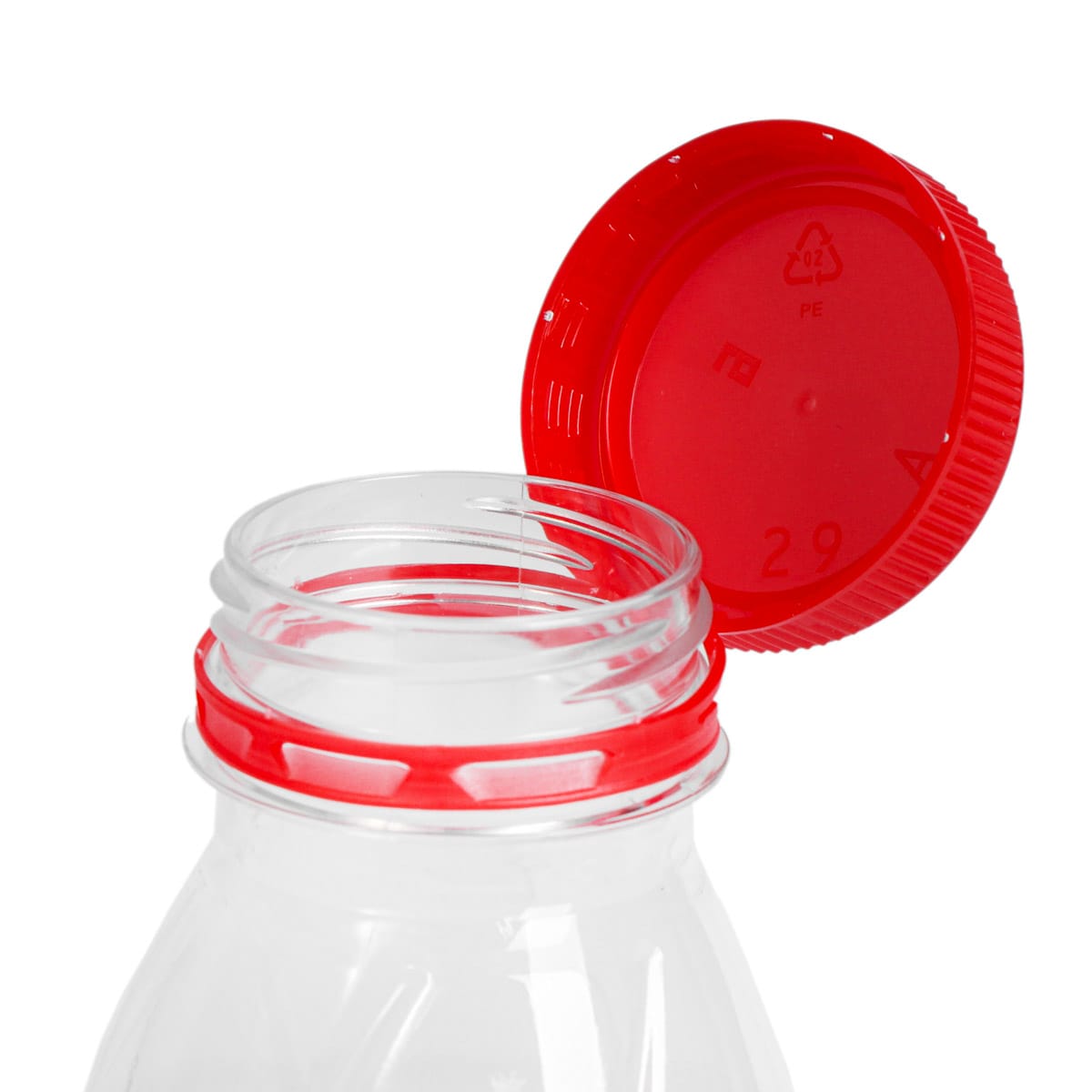 54SN.jpg Non-detachable caps for bottles Ø38 mm, red - Image 1
