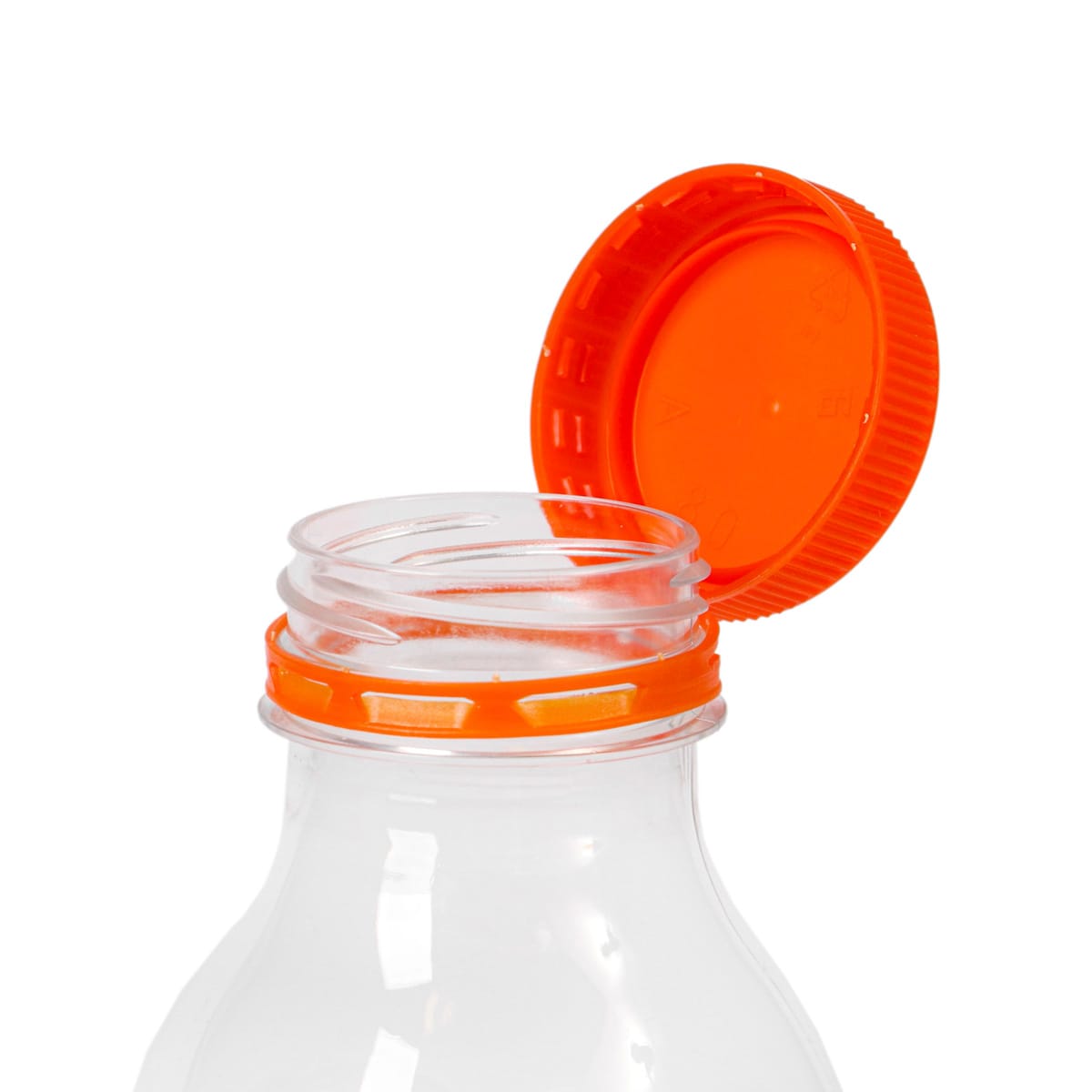 54VON.jpg Non-detachable caps for bottles Ø38mm, orange - Image 1