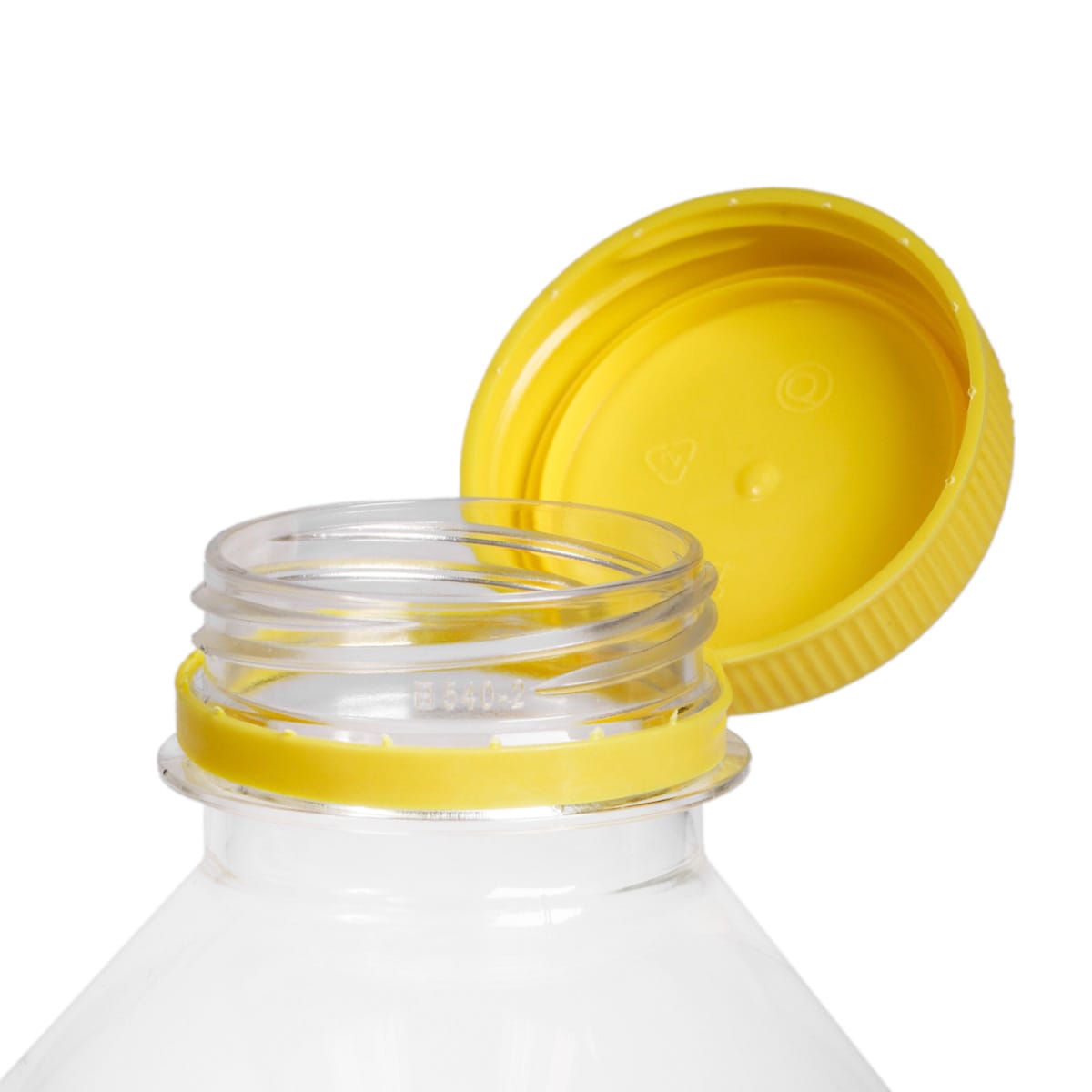 54VYN.jpg Non-detachable caps for bottles Ø38 mm, yellow - Image 1