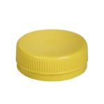 Non-detachable caps for bottles Ø38 mm, yellow - Image 2