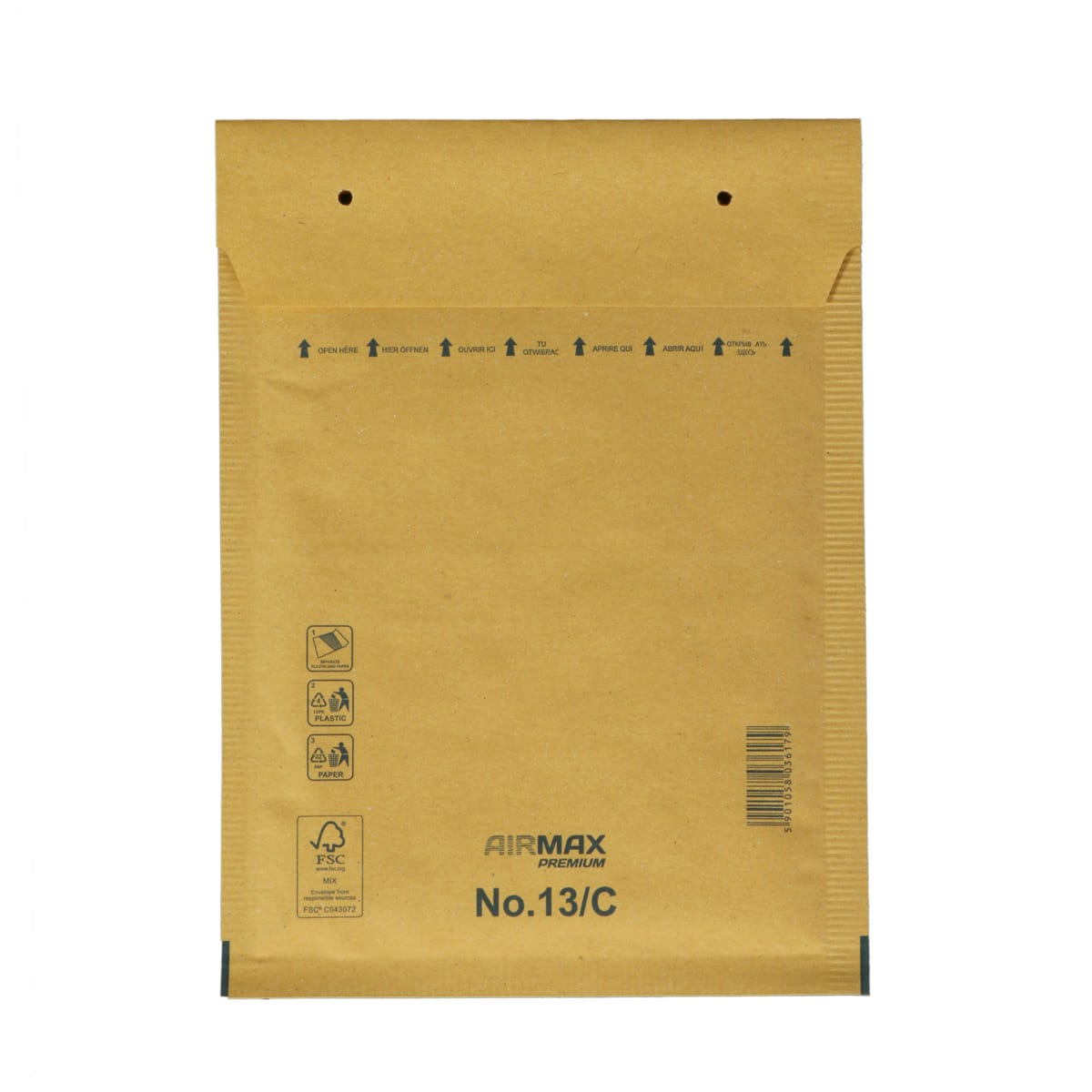 599013AMB.jpg Soft envelope 170x230 (150x220), PAP+PE, brown, 13C - Image 1