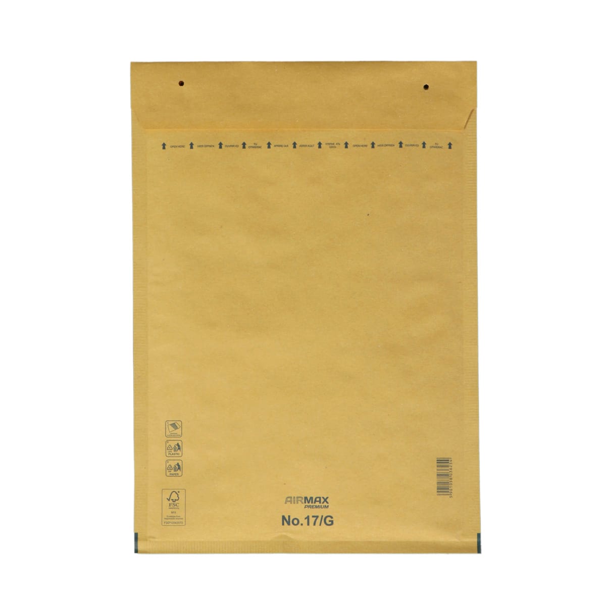 599017AMB.jpg Soft envelope 260x350 (240x340), PAP+PE, brown, 17G - Image 1