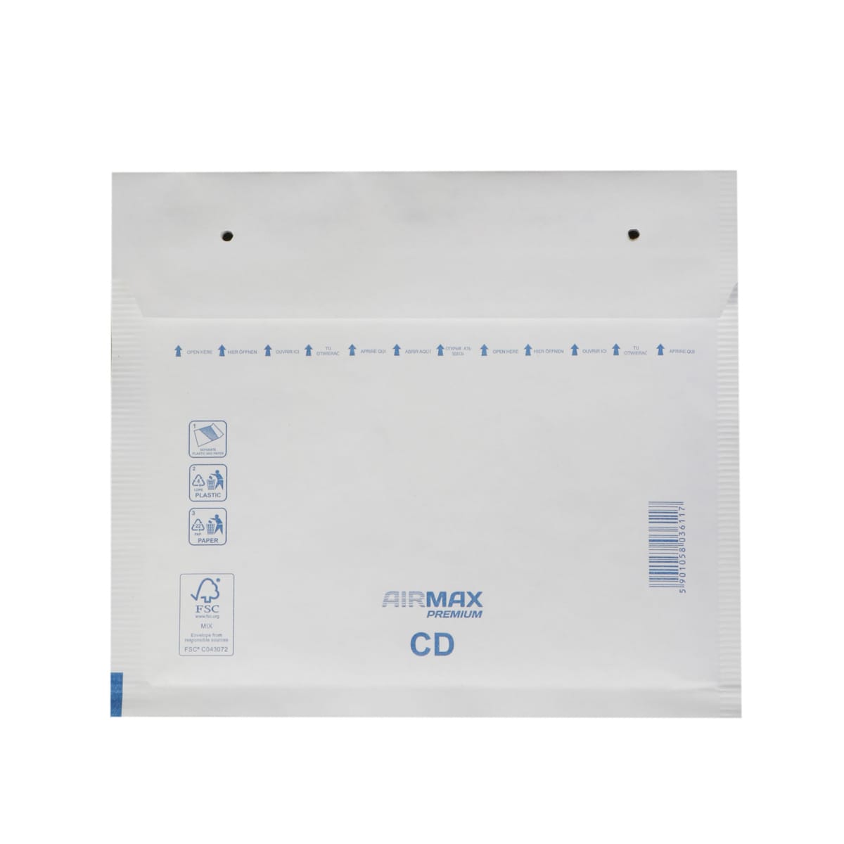 599CDAMW.jpg Soft envelope 200x175 (180x165), PAP+PE, white, CD - Image 1