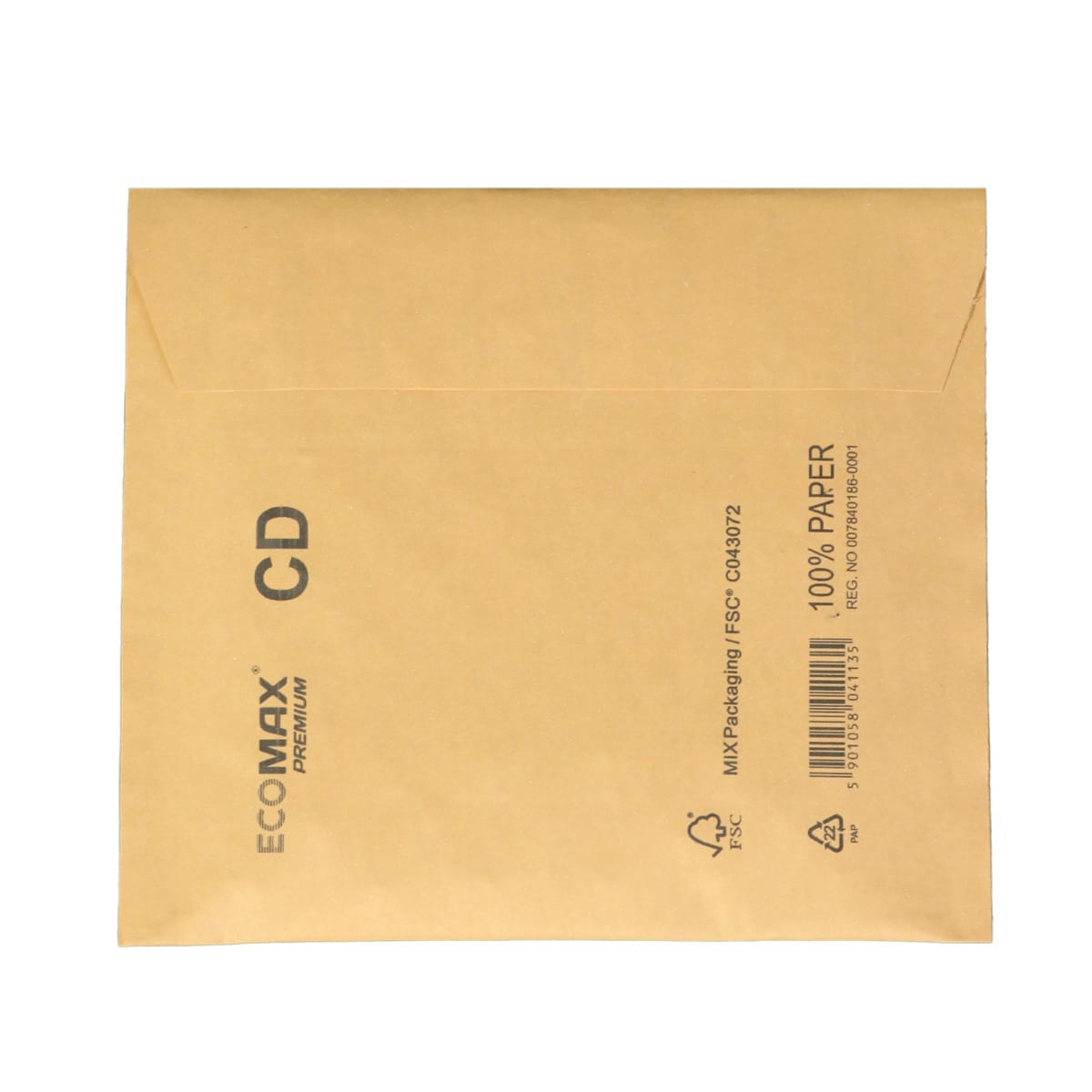 599CDEM.jpg Soft cover envelope 200x175 (180x165), 100% PAP, brown, CD - Image 1