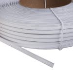 Plastic double-wire clip band 6 mm, white, PP,  in a 600 m roll - Image 2