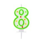 Holiday candles "8", 1 pc.