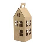 Dovanų dėžutė Kalėdų namelis 130x130x320mm (14E)